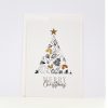 Weihnachtskarte Merry Christmas – exklusive Karte mit Tannenbaum-Motiv, gestaltet von Schweizer Künstler für BoutiQuerbeet