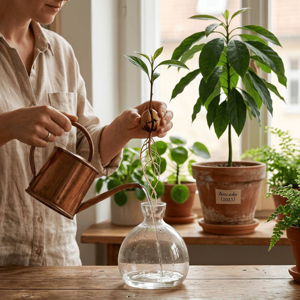 BoutiQuerbeet Keimglas Avocado