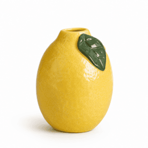 Keramikvase Zitrone