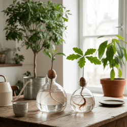 BoutiQuerbeet Keimglas Avocado und Eiche